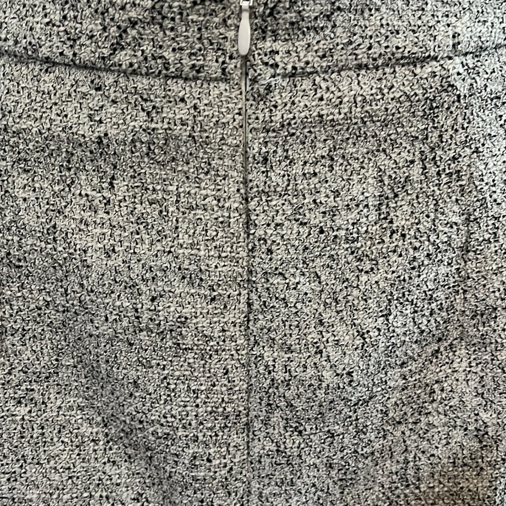 H&M Gray,Black & White Tweed Mini Pencil Skirt w/pockets & button detail Size 14 - Picture 10 of 14